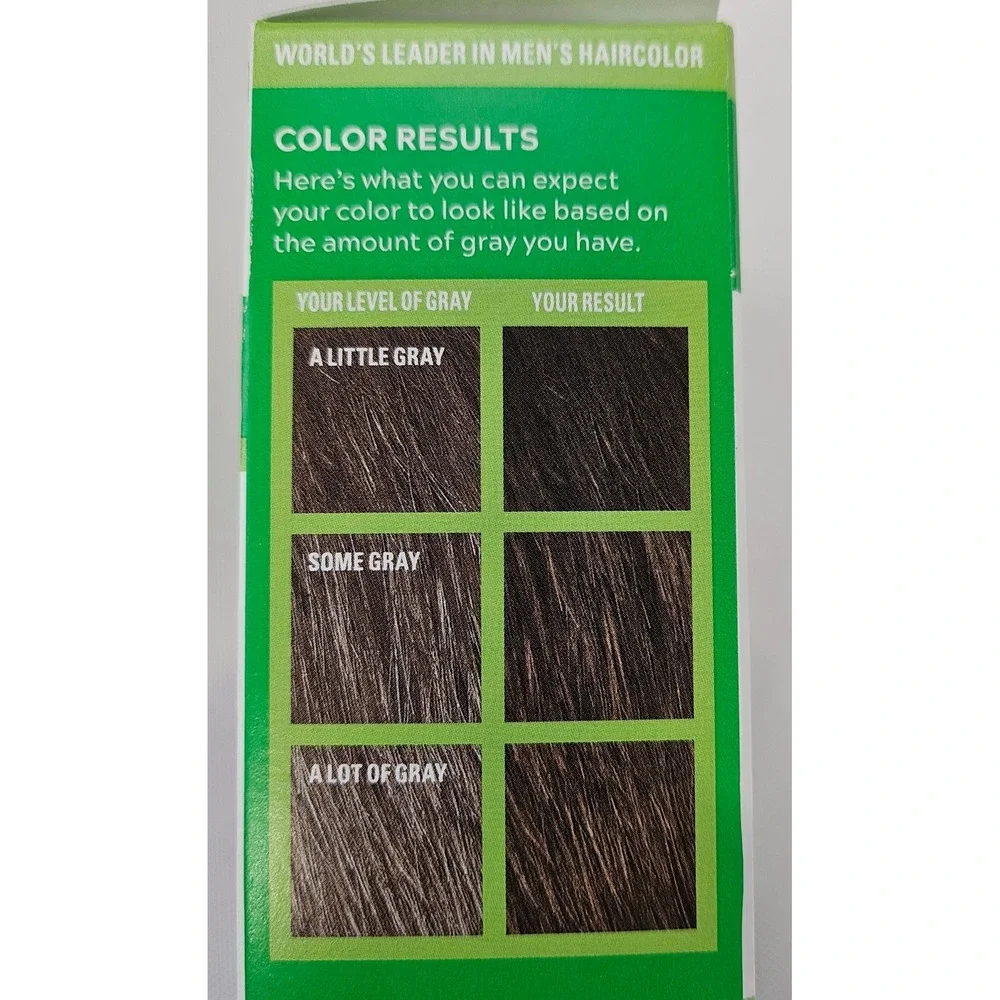 Just For Men Shampoo-In Color Dark Brown H-45 Gray Coverage 2 Pack Mens Hair Dye